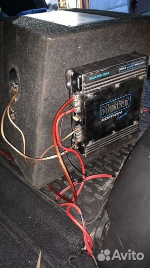 Сабвуфер alpine r 12,усилитель magnat