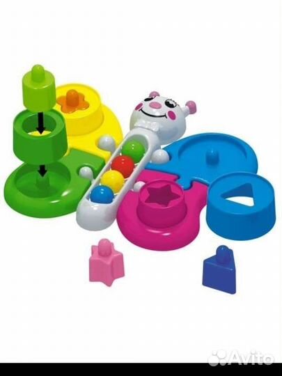 Развивающая игрушка 3в1 (сортер,пазл и пирамидка)