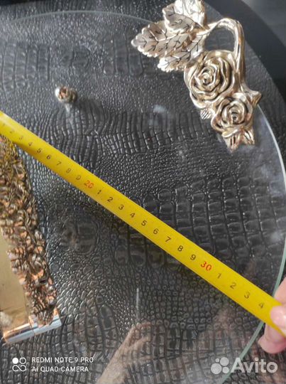 Комплект: блюдо для фруктов и салфетница