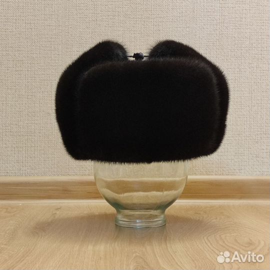 Норковая шапка-ушанка
