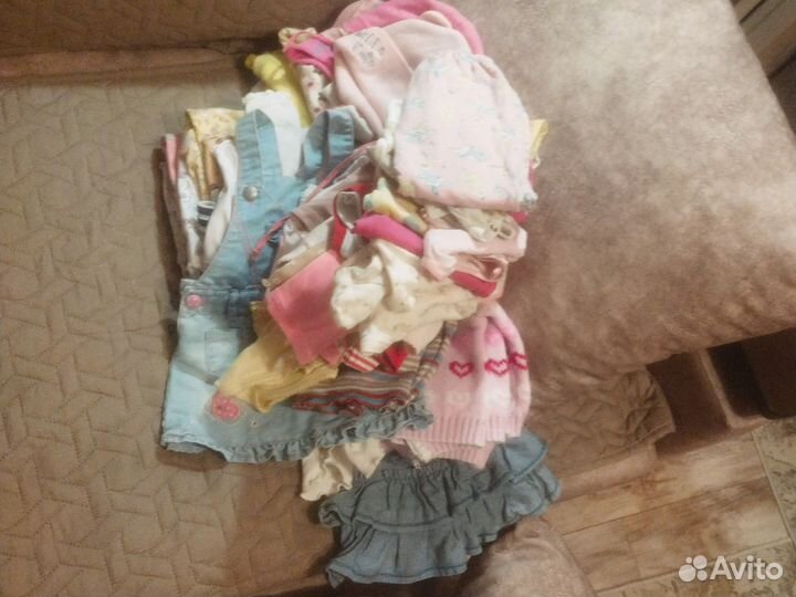 Вещи детские коробкой на девочку с 4 мес