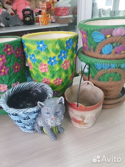 Горшки для цветов,керамика