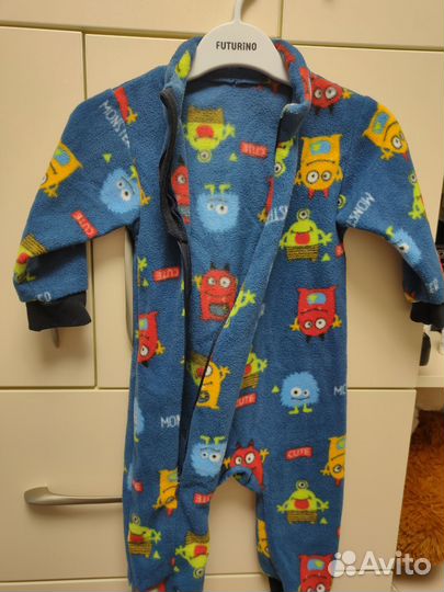 Флисовый комбинезон 80 86