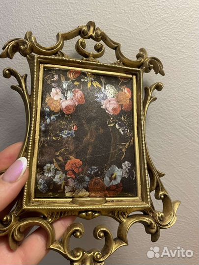 Винтажная картина. Шелкография. Италия