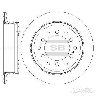 SD4027 диск тормозной задний Lexus GX, Toyota