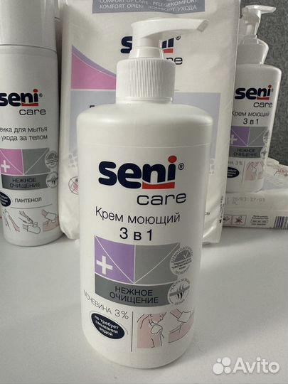 Seni care (пенка для ухода,рукавицы,крем)
