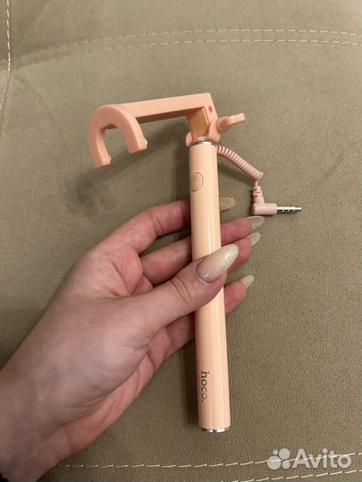 Селфи палка монопод с кнопкой Hoco