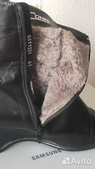 Ботиночки женские зимние нат. мех,нат. кожа, р41