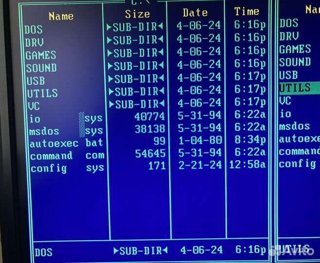 Загрузочный DOM 64MB под MS-DOS 6.22