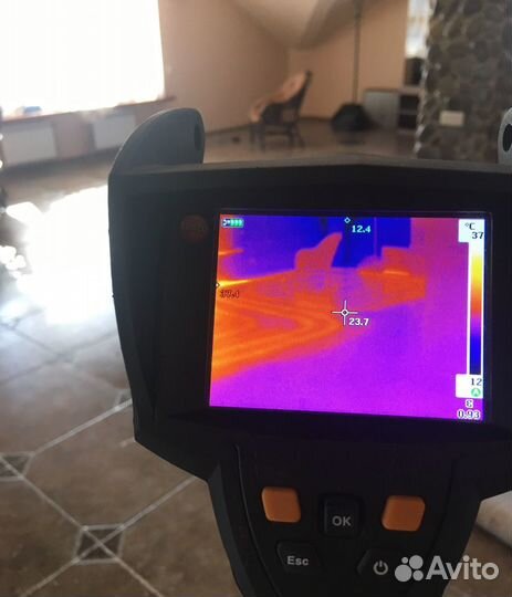 Обследование тепловизором Testo 875, дозиметром