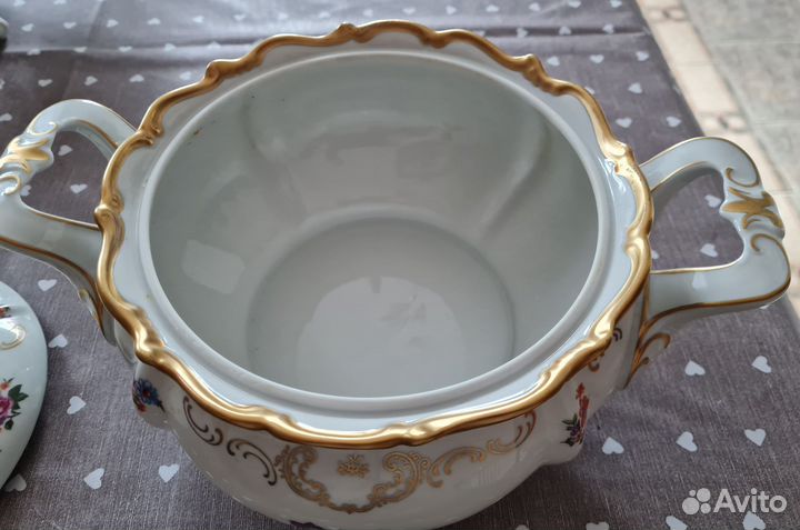 Супница фарфоровая, ГДР, 1974 год