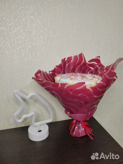 Сладкий букет большой из мармелада и маршмеллоу