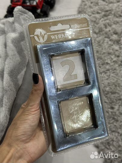 Werkel рамки выключатель двухклавишный