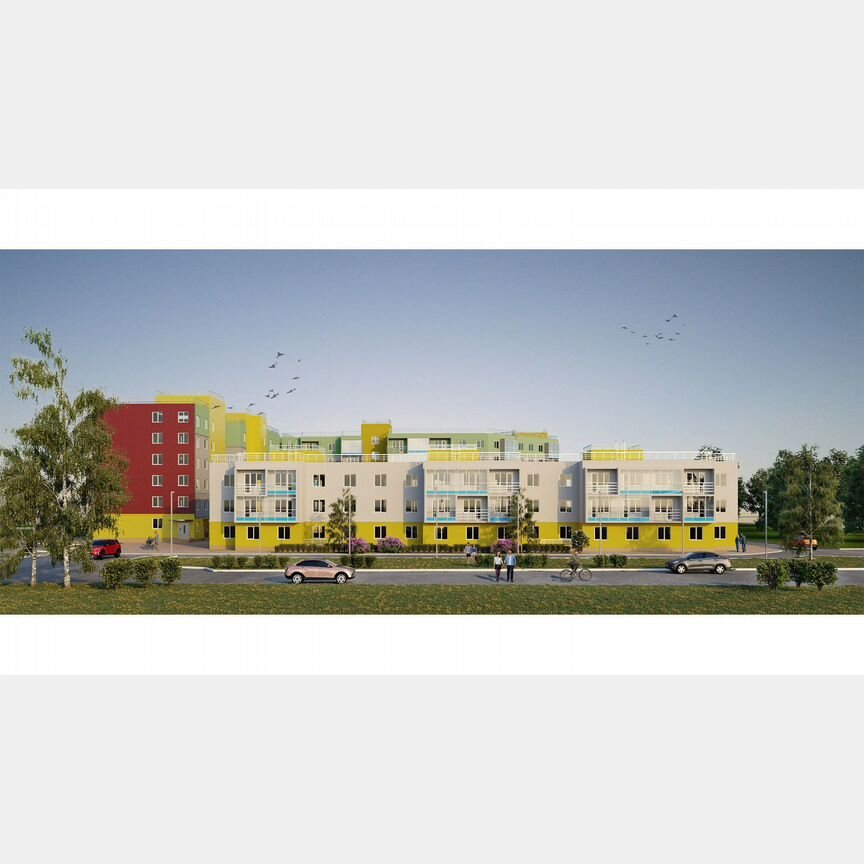 1-к. квартира, 46 м², 1/6 эт.