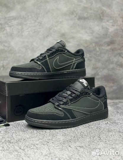 Кроссовки nike air jordan 1 low travis scott