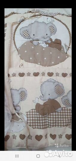 Бортики в кроватку,балдахин