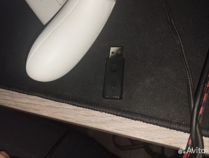 Геймпад xbox + адаптер для пк + аккумулятор