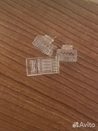 Коннекторы RJ45для витой пары 6 категории, 20шт