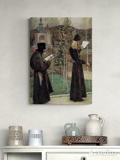 Репродукция Михаил Нестеров - Под Благовест / холс