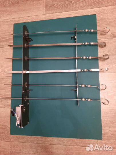 Механизм для шампуров из нержавейки с мотором