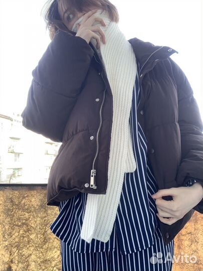 Шарф молочный