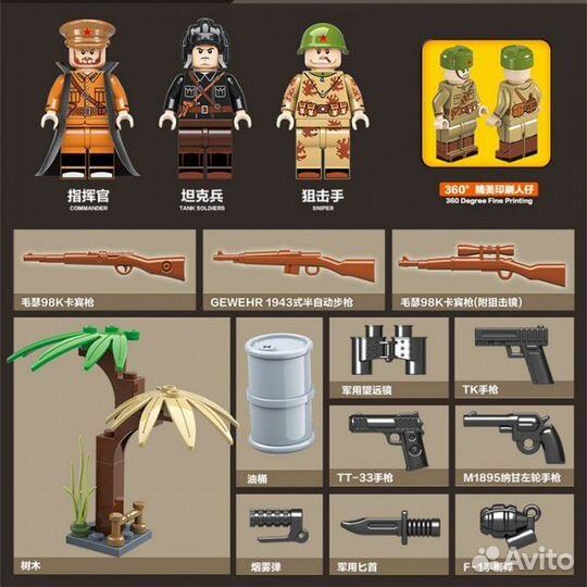 Конструктор 100084 Танки 462 дет. BT-7