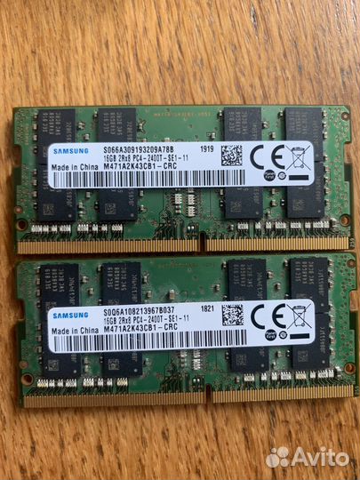 Sodimm ddr4 16gb 2400 samsung