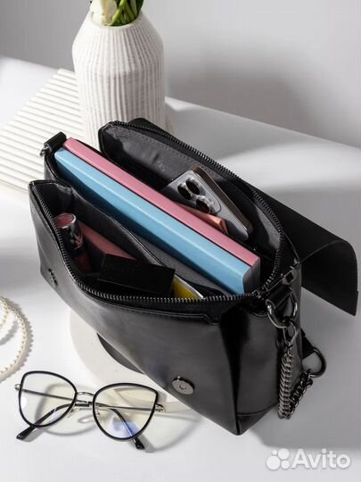 Сумка женская натуральная кожа маленькая