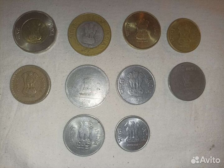 Набор монет Индии