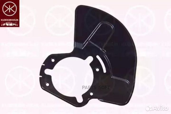 Klokkerholm 5052377 Кожух торм.диска пер.лев. opel