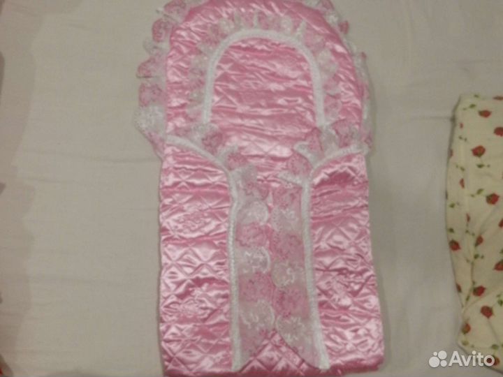 Конверт на выписку для девочки осень зима