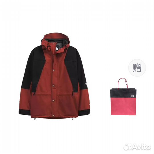 THE north face 1994 Collection Windbreaker Jackets Unisex Red + Gift Bag (S)(55)