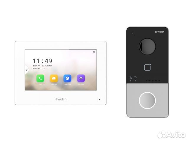 Комплект IP-видеодомофонии Hiwatch DS-D100ikwf(B)