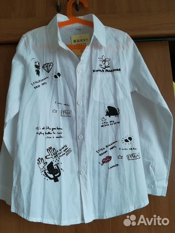 Рубашка для мальчика, новая, р. 150