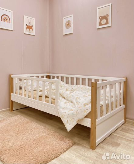 Детская кровать Basic бук