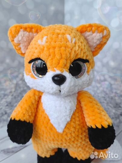 Вязаная игрушка Лисёнок/Енот. Ручная работа