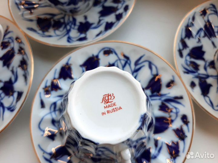 Чашка с блюдцем лфз Колокольчики