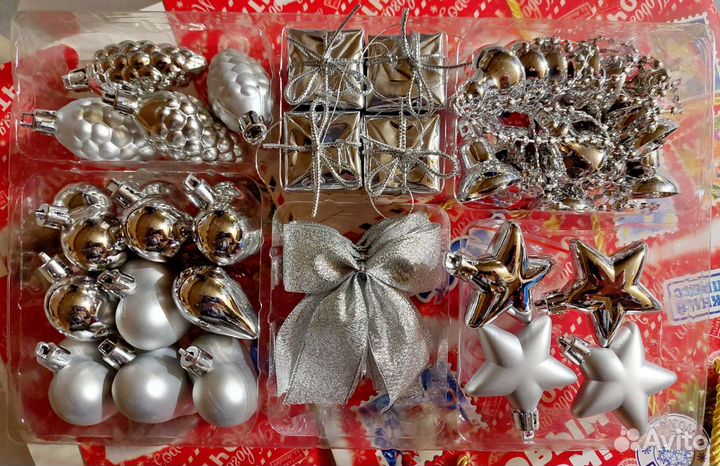 Набор новогодних игрушек IKEA