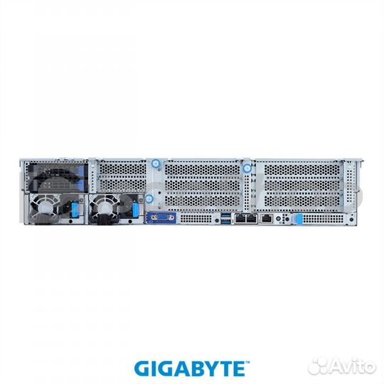 Платформа Gigabyte 2U R282-3C1, До двух процессоро