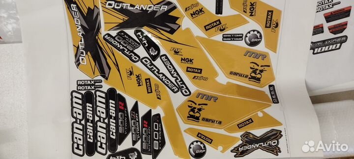 Наклейки BRP, cfmoto, некондиция