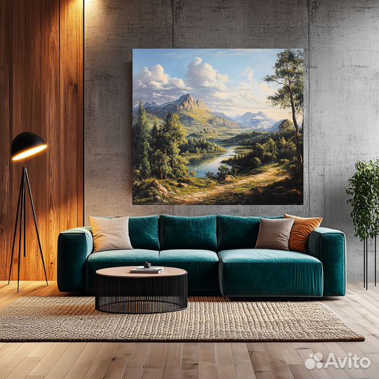 Интерьерная картина Скандинавский пейзаж Премиум