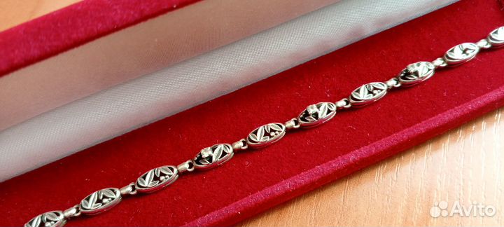 Серебряный браслет с фианитами