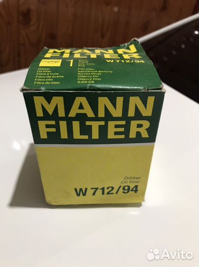Фильтр масляный mann-filter W 712/94