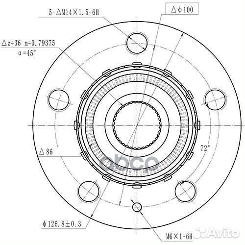 Ступица с подшипником audi A1/A2/skoda/VW polo