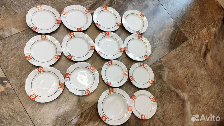 Столовый сервиз фарфор СССР 70г. - 14пред