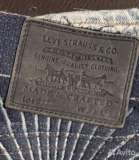 Levis 512 W31L32 джинсы оригинал