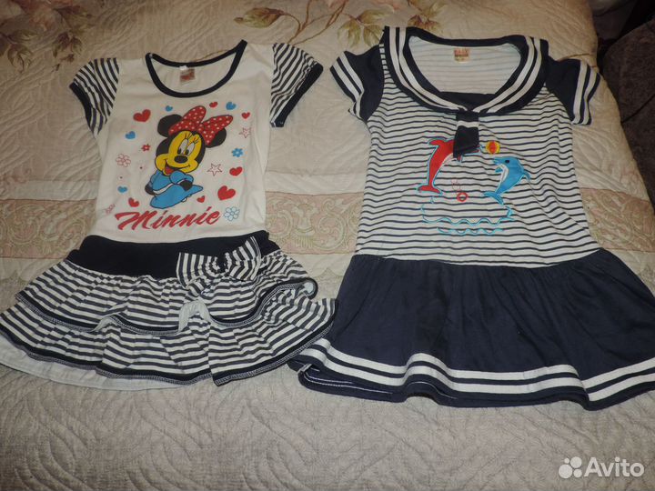 Брюки, платья, кофточки 104-110 размера