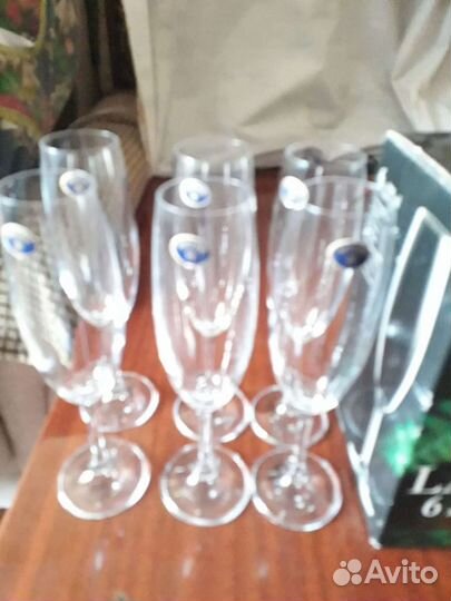 Стаканы, фужеры, рюмки цветное стекло СССР