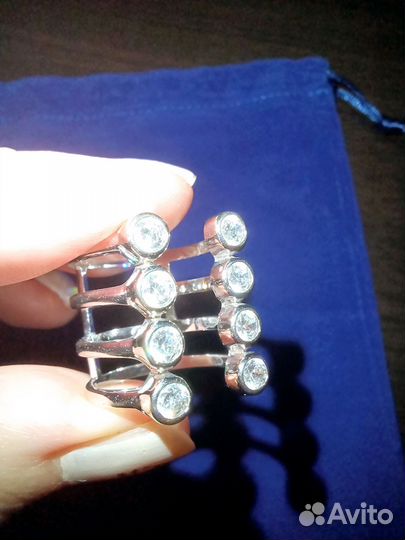 Кольцо серебро