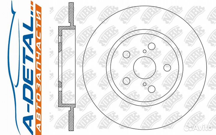 Диск тормозной NiBK RN2247 (2штупак.)